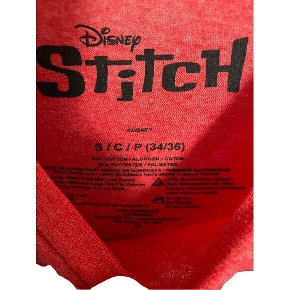 NWT Disney, Lilo, and stitch Merry stitchmas short sleeve, red T-shirt, size sma - Picture 4 of 4